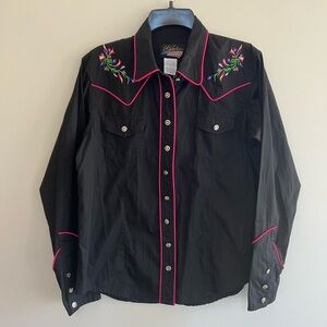 US Western Women’s Rodeo Embroidery Western Shirt, size XL